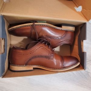 Brown Leather Boys Dress shoes size 2